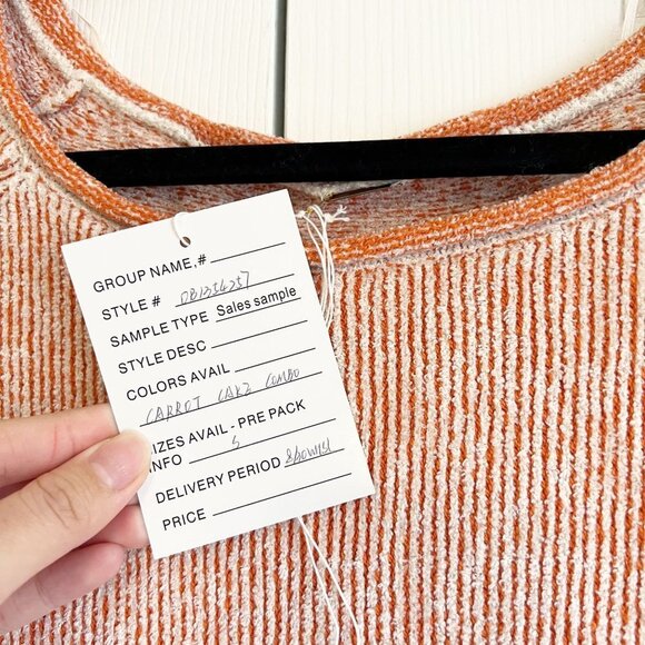 Free People Lenox Carrot Cake Long Sleeve Tunic Dress Women's Size Small S - Picture 5 of 6